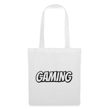 Gaming_Aufschrift - Sac en tissu - blanc - Devant