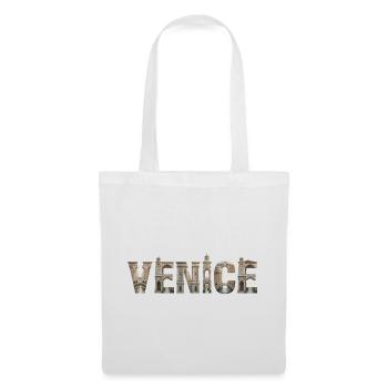 Venice Typography with Historic Architecture - Tote Bag - white - Front