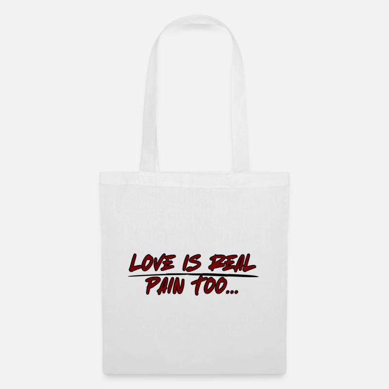 love is real - Stoffbeutel - Weiß