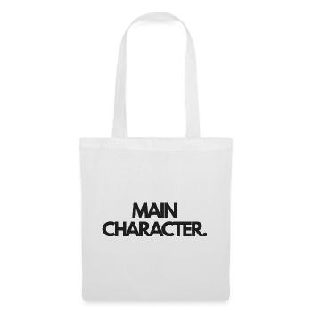 Personnage principal Typographie en gras Tee - Sac en tissu - blanc - Devant