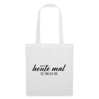 Imaginez aujourd’hui – typographie - Sac en tissu - blanc - Devant