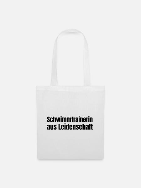 Schwimmtrainerin aus Leidenschaft Verein Geschenk - Stoffbeutel - Weiß