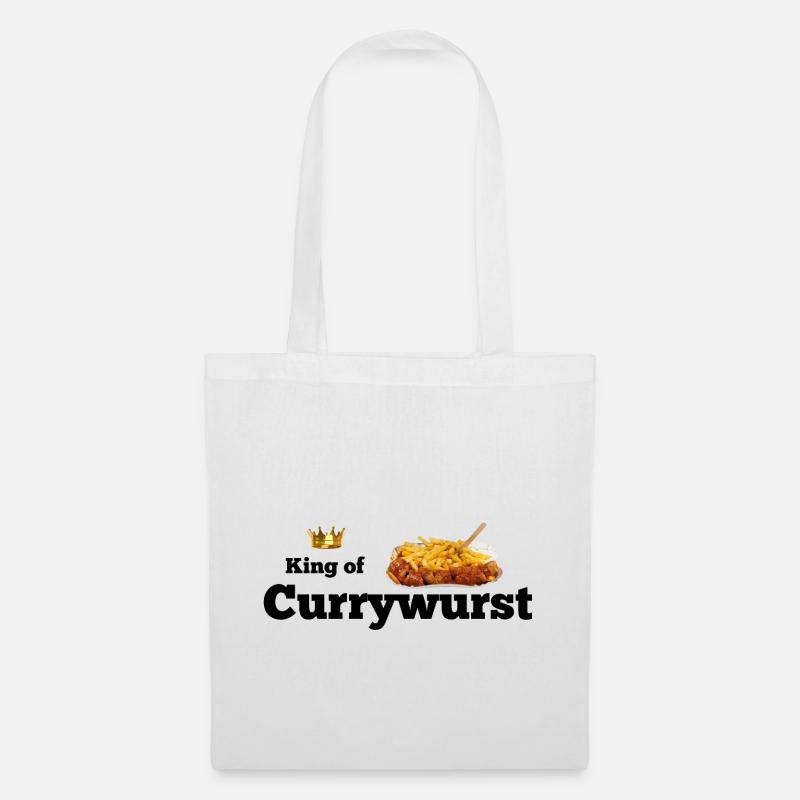 King of Currywurst - Stoffbeutel - Weiß