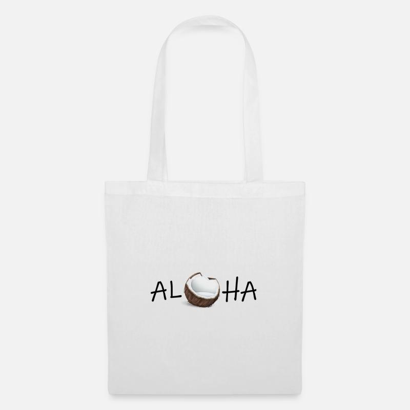 Aloha - Stoffbeutel - Weiß