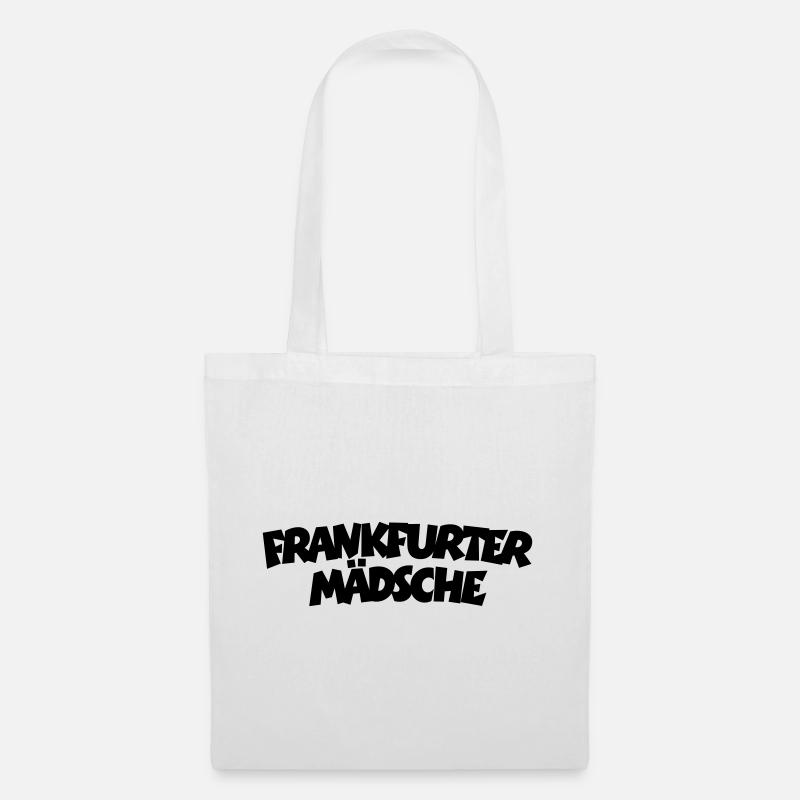 Frankfurter Mädsche (Schwarz) - Stoffbeutel - Weiß