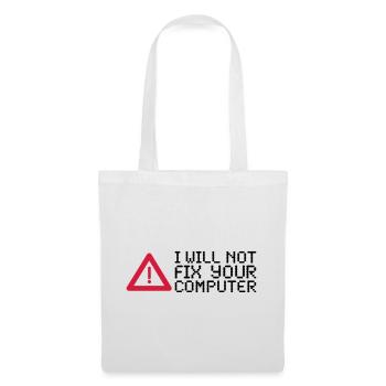 computer - Stoffbeutel - Weiß - Vorne