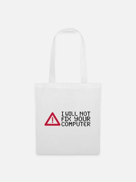 computer - Tote Bag - white