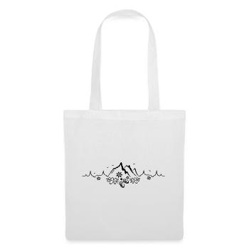 l'amour pour la randonnée et l'alpinisme - Sac en tissu - blanc - Devant