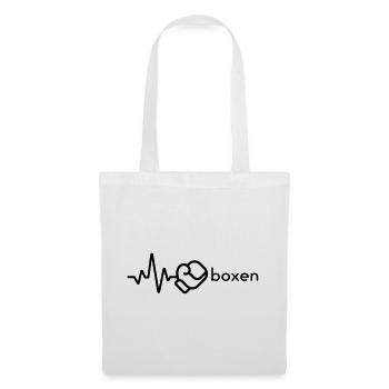 Boxe - Sac en tissu - blanc - Devant