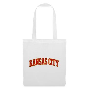 Lettrage Varsity de Kansas City - Sac en tissu - blanc - Devant