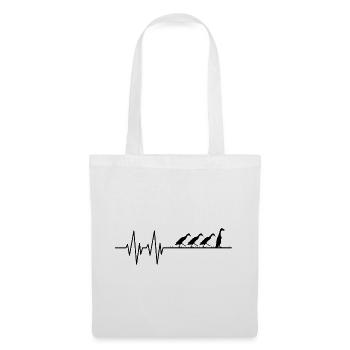 Laufenten Herzschlag Laufente éleveurs de volailles - Sac en tissu - blanc - Devant