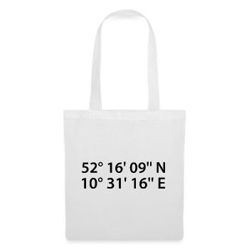 Braunschweig coordinates - Tote Bag - white - Front