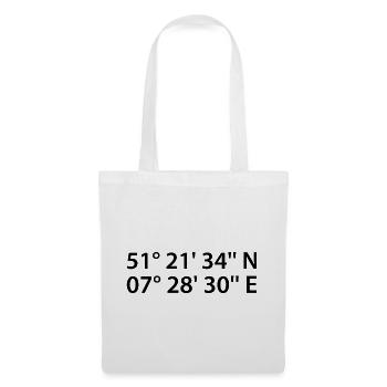 Hagen coordinates - Tote Bag - white - Front