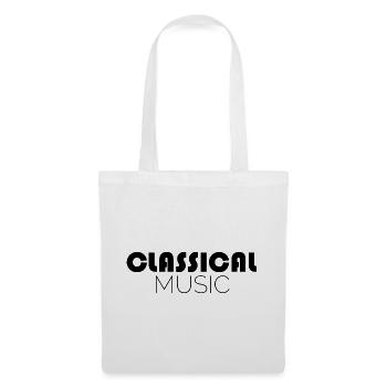 Symbole de musique classique Icône de musique classique - Sac en tissu - blanc - Devant