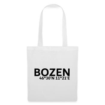 Bozen Koordinaten - Stoffbeutel - Weiß - Vorne