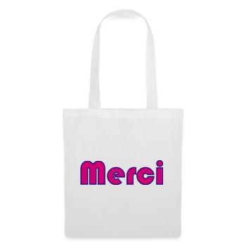 MERCI. MAÎTRESSE. MAÎTRE. MERCI MAÎTRESSE - Sac en tissu - blanc - Devant