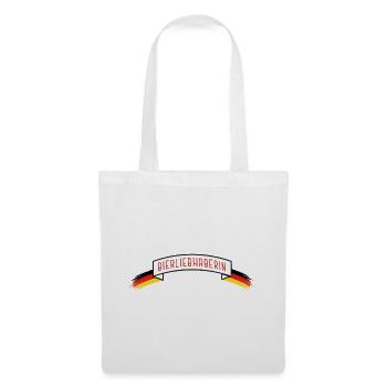 Beer lover with DE flag - Tote Bag - white - Front