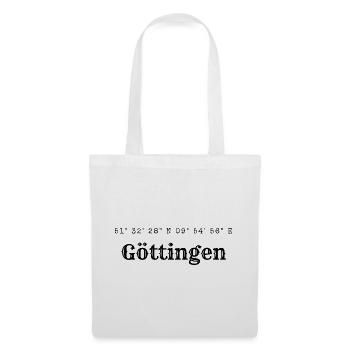 Coordonnées de Göttingen - Sac en tissu - blanc - Devant