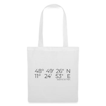 Coordinates Wettstetten - Tote Bag - white - Front
