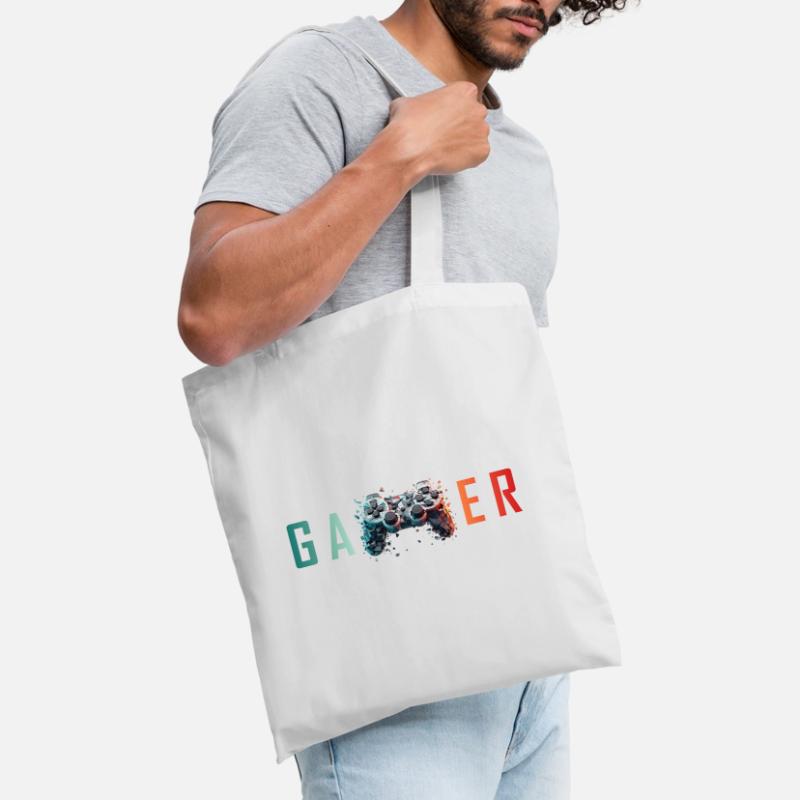 Gamer Exploding Controller Design Tote Bag