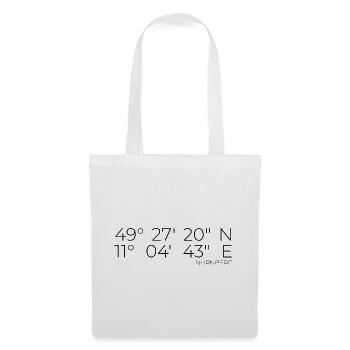 Coordinates Nuremberg - Tote Bag - white - Front