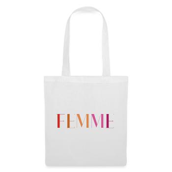 LGBT Pride Month - Lesbian Love. Femme - Tote Bag - white - Front