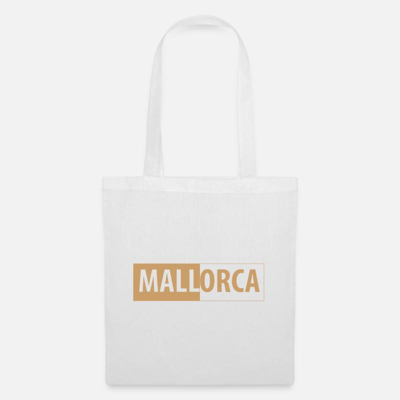 MALLorca im Kasten (beige) - Stoffbeutel - Weiß