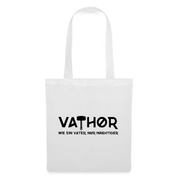 Vathor - Comme un père, mais en plus puissant - Sac en tissu - blanc - Devant