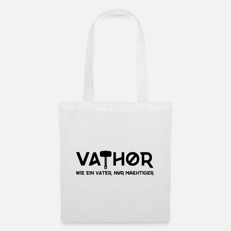 Vathor - Comme un père, mais en plus puissant - Sac en tissu - blanc