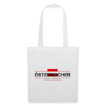 Österreicher kein Wiener Österreich Wien  - Stoffbeutel - Weiß - Vorne