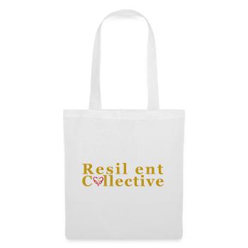 Logo du collectif résilient - Sac en tissu - blanc - Devant