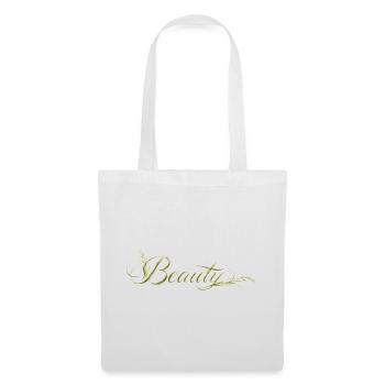 Beauté Lettres, Design de la nature - Sac en tissu - blanc - Devant