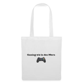 Gaming wie in den 90ern - Stoffbeutel - Weiß - Vorne