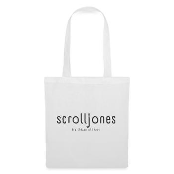 Scrolljones – For Advanced Users - Statement - Stoffbeutel - Weiß - Vorne
