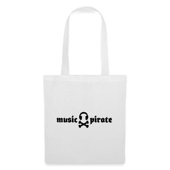 music pirate - musik pirat - Stoffbeutel - Weiß - Vorne