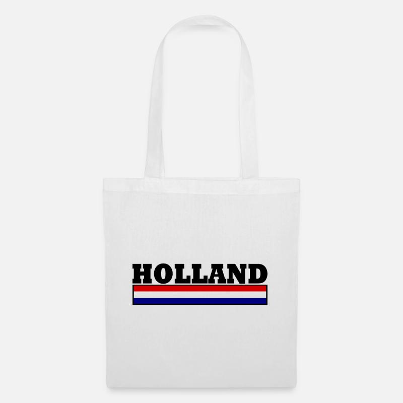 Holland Flagge - Stoffbeutel - Weiß