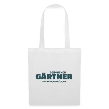 Geborener gärtner - Stoffbeutel - Weiß - Vorne