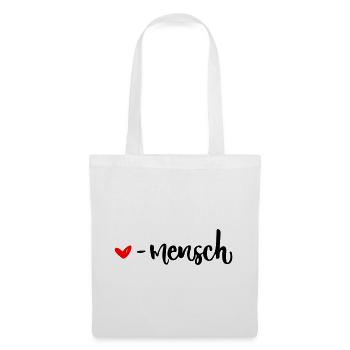 liebling mensch herz herzensmensch valentinstag - Stoffbeutel - Weiß - Vorne