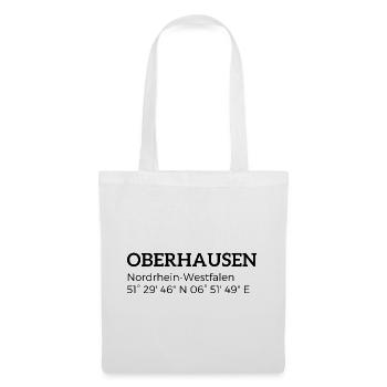 Oberhausen North Rhine-Westphalia coordinates - Tote Bag - white - Front