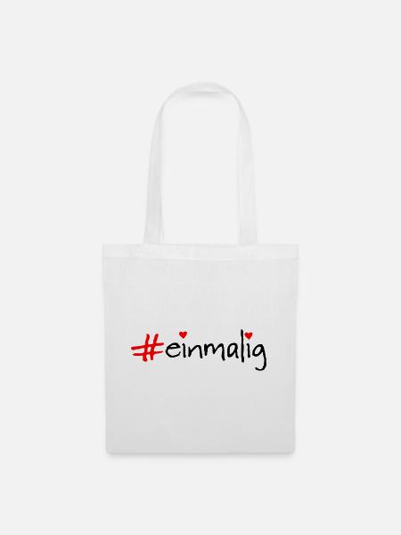 einmalig - Stoffbeutel - Weiß