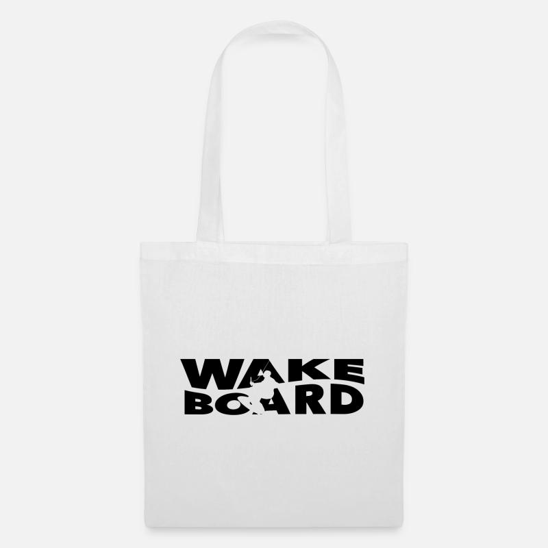 Wakeboard Schriftzug - Stoffbeutel - Weiß