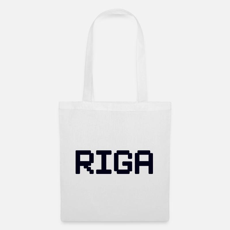 RIGA Latvia Lettland - Stoffbeutel - Weiß
