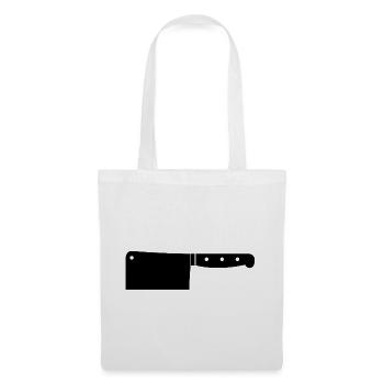 Couperet à viande - Sac en tissu - blanc - Devant