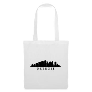 Silhouette de Detroit - Sac en tissu - blanc - Devant