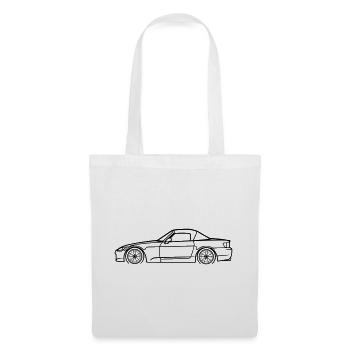 S2000 Line Silhouette – High‑Rev JDM Art - Stoffbeutel - Weiß - Vorne