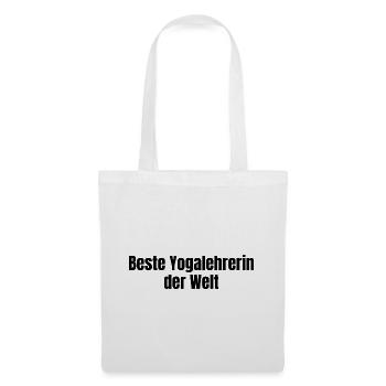 Beste Yogalehrerin der Welt Yoga Geschenk - Stoffbeutel - Weiß - Vorne