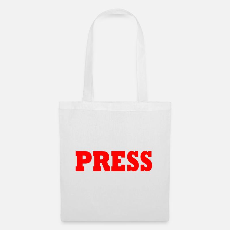 Press - Stoffbeutel - Weiß