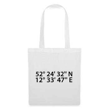 Brandenburg an der Havel coordinates - Tote Bag - white - Front