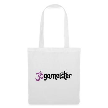 Jogameister - Typografisches OM (3-Farbig) - Stoffbeutel - Weiß - Vorne