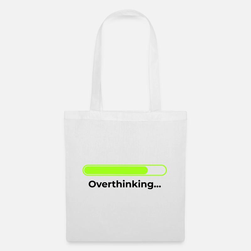 Overthinking - Stoffbeutel - Weiß